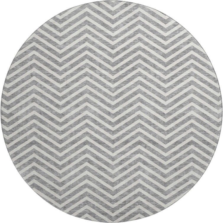 Premium Machine Washable Prisco Gray Rug