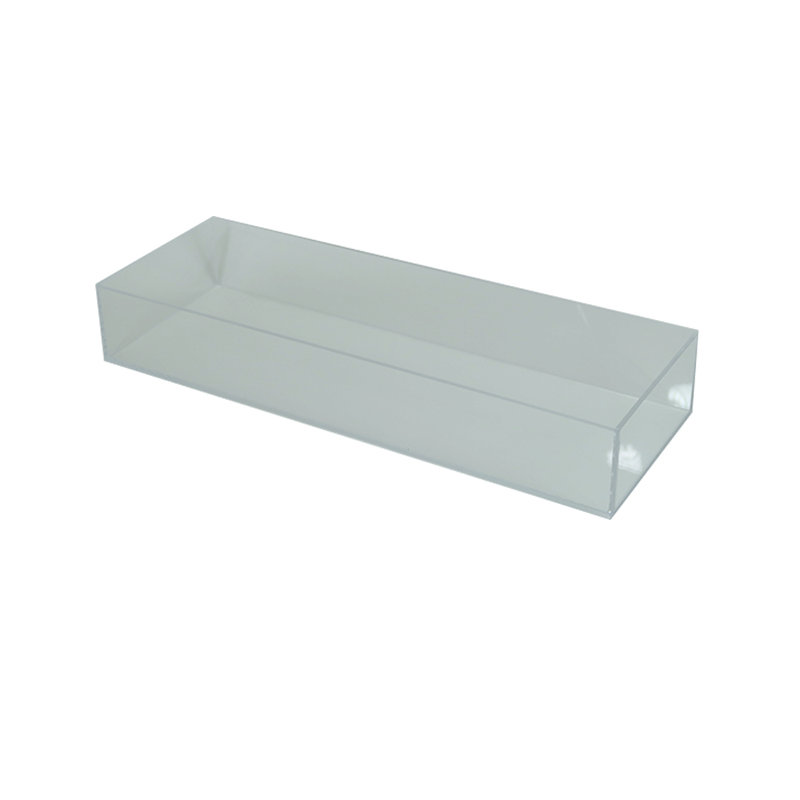 5 Sided Box - Clear, 3" H x 5" W x 15" D