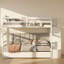 Lit superposé simple avec lit gigogne et escalier Weymouth l 42,67 po x P 93,5 po x H 65,7 po