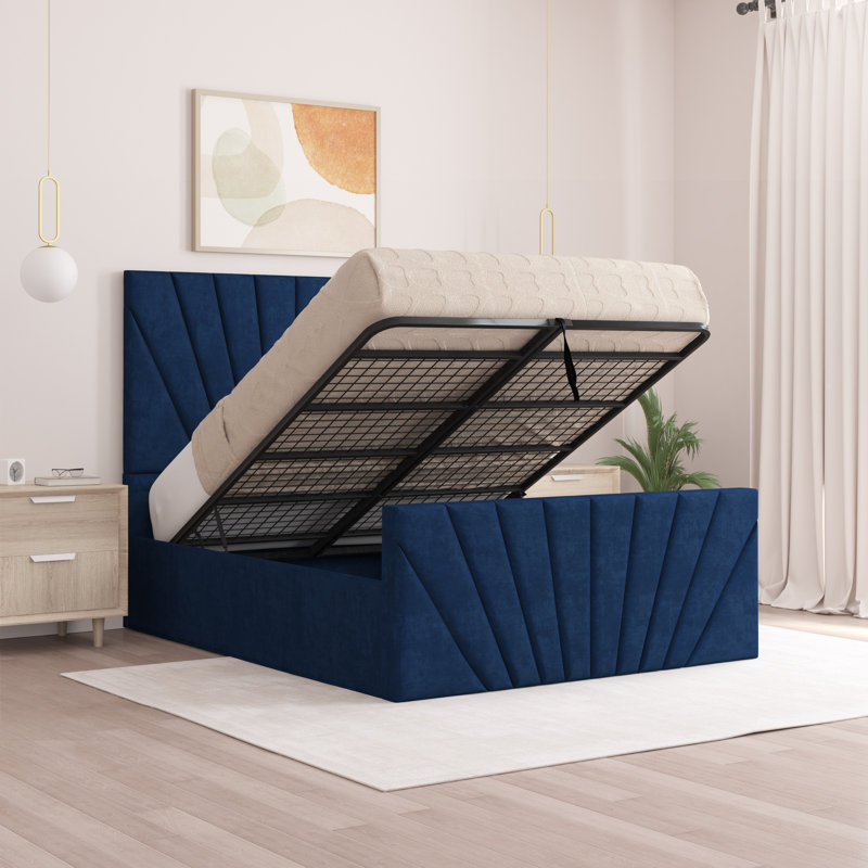 Odolo Upholstered Ottoman Storage Bed, Parliament, Double (4'6)