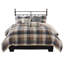 Ensemble de courtepointe à chevrons 6 pièces avec coussins décoratifs Neutre double / grand-130715800-130715801
