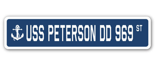 Plaque de rue Peterson Dd 969 en plastique robuste 4 po x 18 po