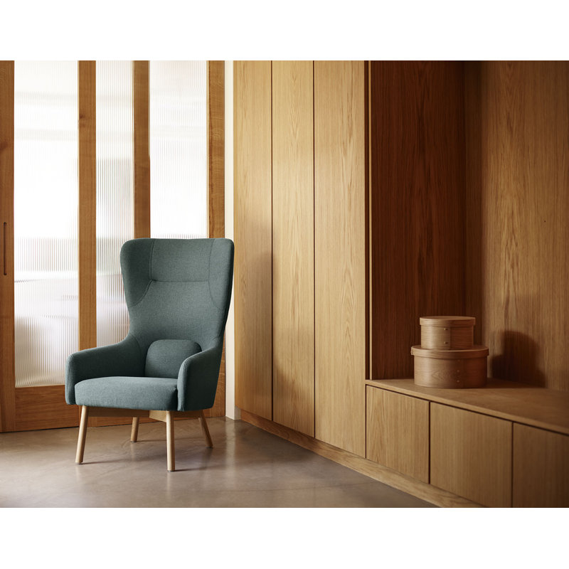 Gesja Wingback Chair, Dark Blue