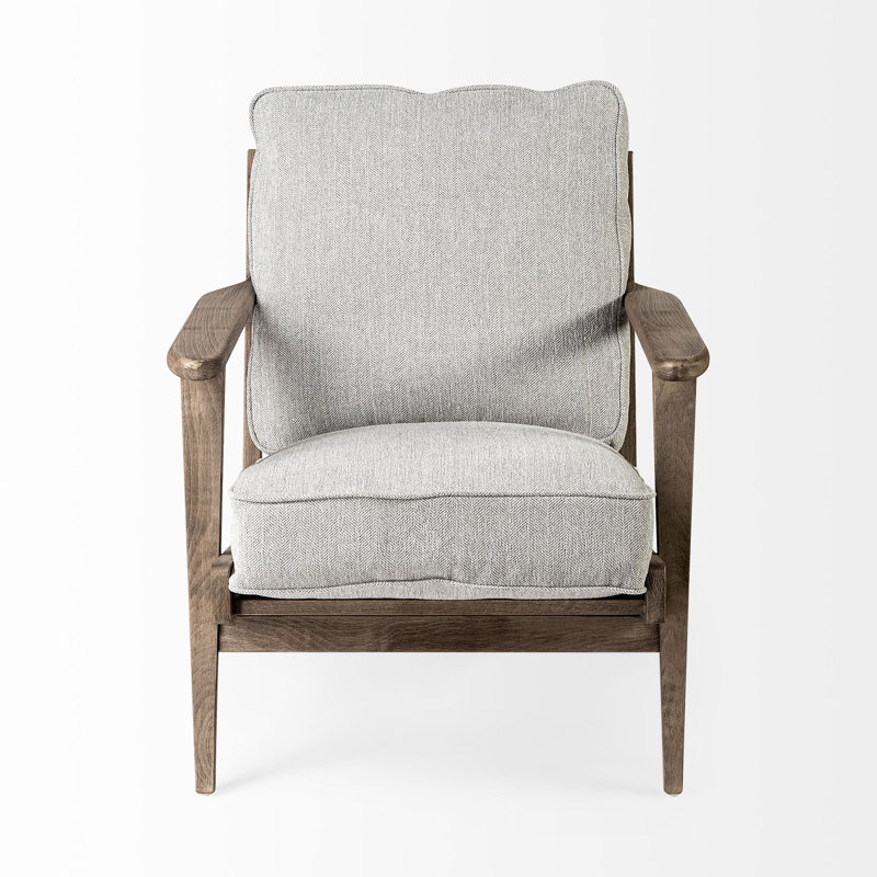 Fauteuil l 28 po Roxy, Mélange de polyester gris Castlerock