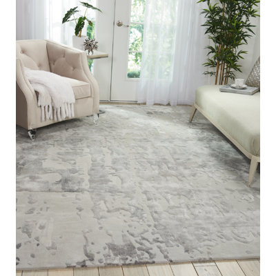 Prismatic Viscose Abstract Indoor Rug