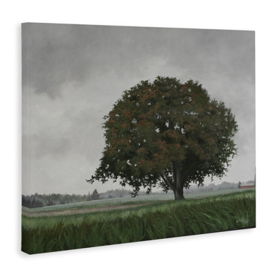 Atmospheric Lone Tree Canvas, design by Julie Peterson