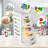 7.1"X5.1"X13.2" Mini Organizer Box Storage Container Case With 7 Clear Desktop Drawer Units,White