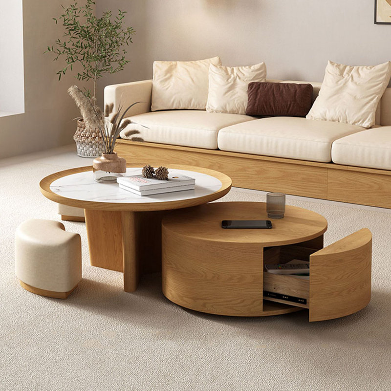 Table basse à bûches