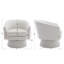 Fauteuil demi-tonneau pivotant à 360 degrés avec coussin amovible-57969692