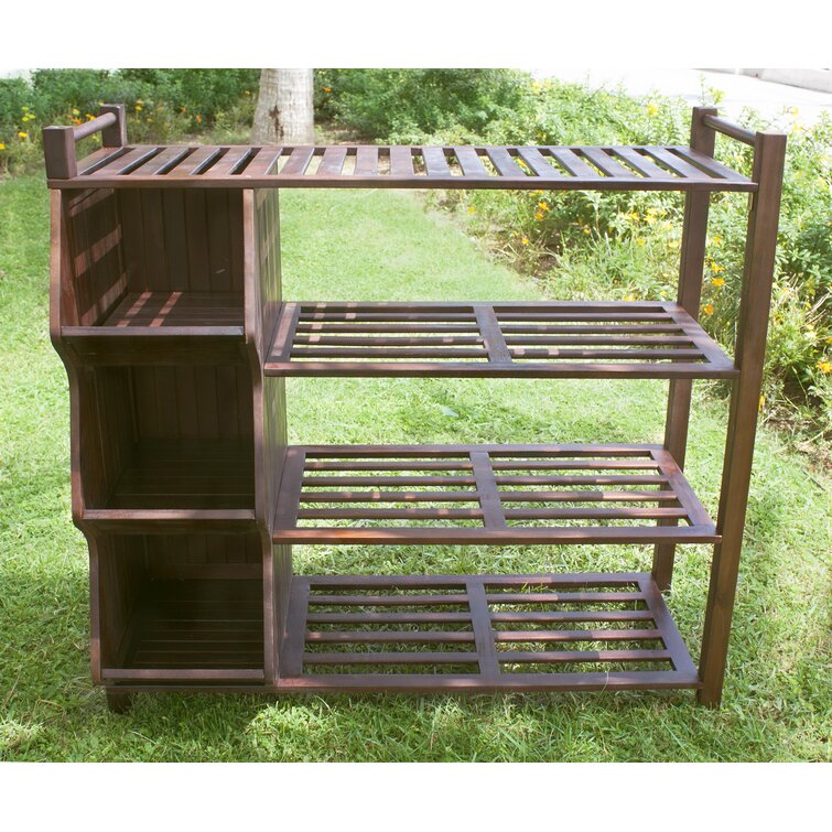 Solid Wood and Pipe Shoe Rack – Crafted of Light and Lumber