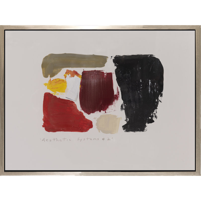 «Aesthetic System II», peinture sur toile à cadre flottant