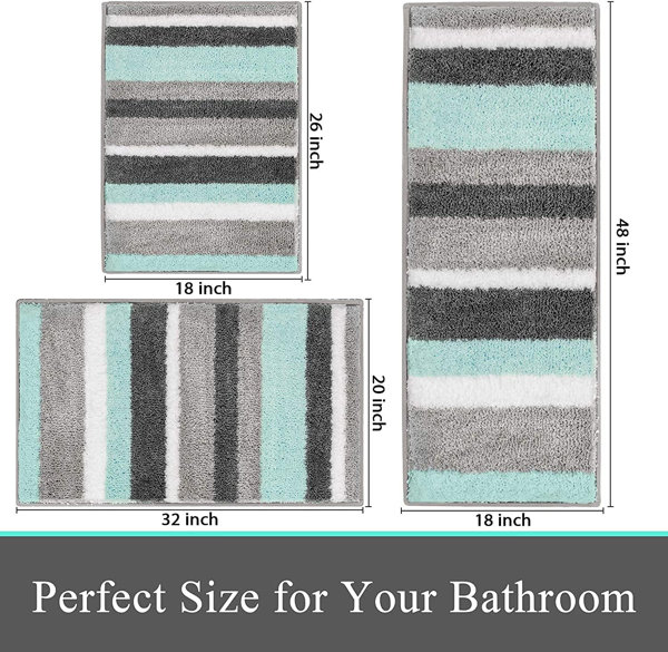 Deherrera Striped Bath Rug Hokku Designs