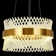 Zene LED Crystal Chandelier - Remote Control, Adjustable Brightness & Color, Height Adjustable