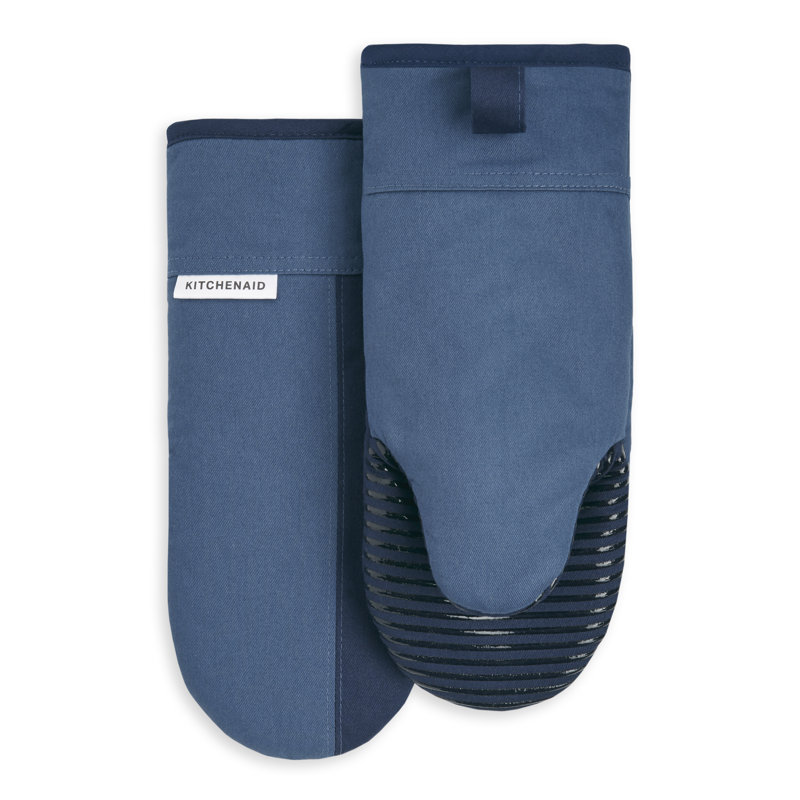 KitchenAid 2-Pieces Oven Mitt, Navy/Ink Blue