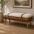 Solid Wood Bench with Nailhead Trim-796138027