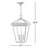 Lalla 3-Light Outdoor Hanging Lantern