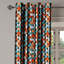 Rideau décoratif à œillets 2 panneaux Dakota Fields, 50 po x 96 po, saumon turquoise-106352364