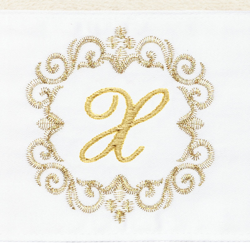 Winston Porter 100% Turkish Cotton MONICA 2PC Embellished Hand Towel Set, X