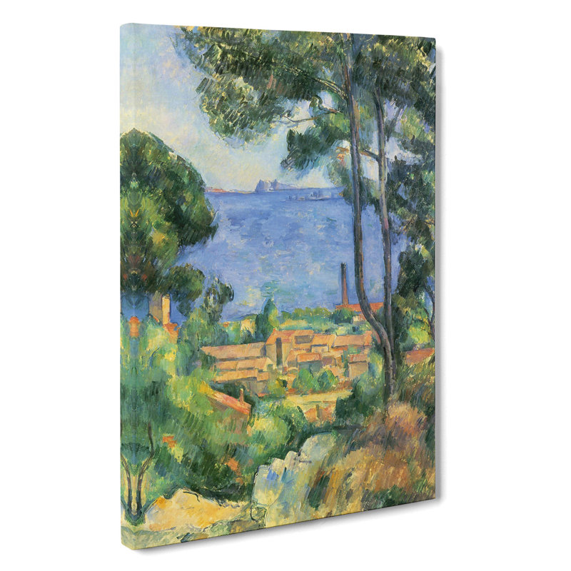 View Through The Trees by Paul Cezanne - Wrapped Canvas, 76cm H x 50cm W x 3cm D