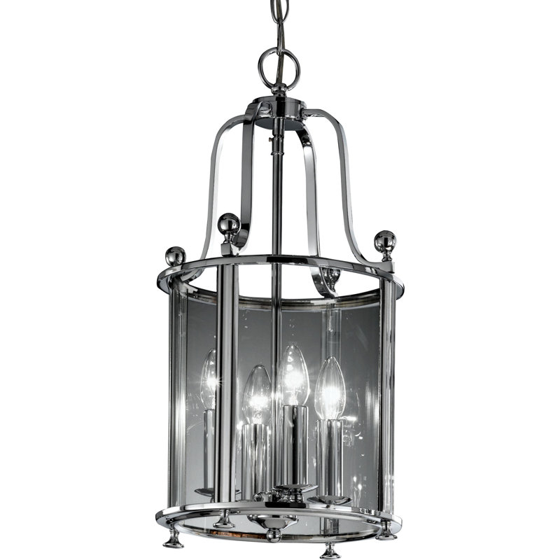 Verlaine 4 - Light Lantern Pendant, Chrome