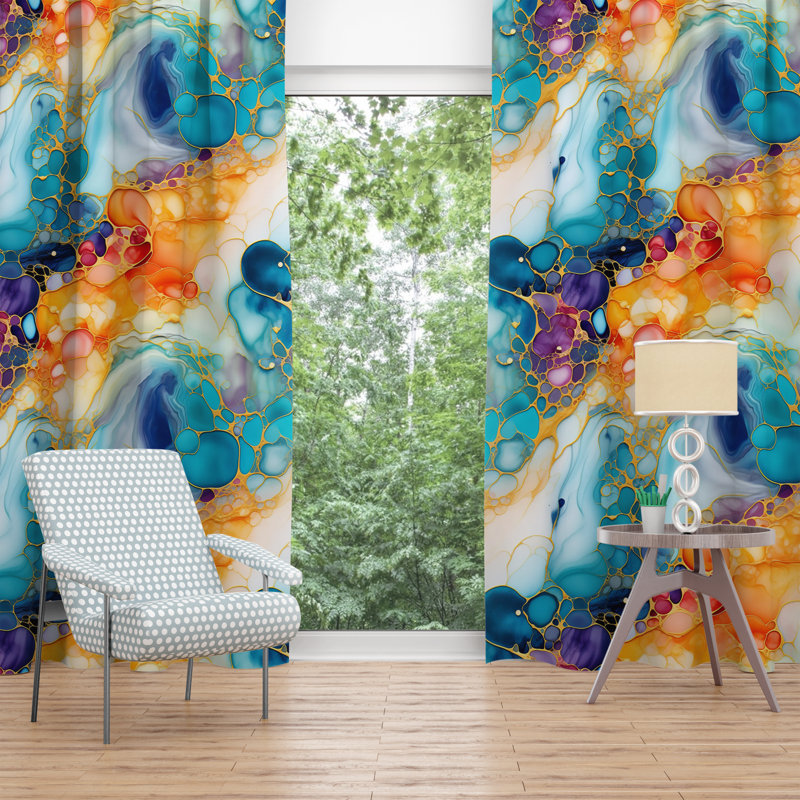 Julee Room Darkening Curtain Pair, 20" W x 52" L
