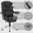 Mavery 500LBS Executive Chair with Headrest Footrest Lumbar Pillow-989619574