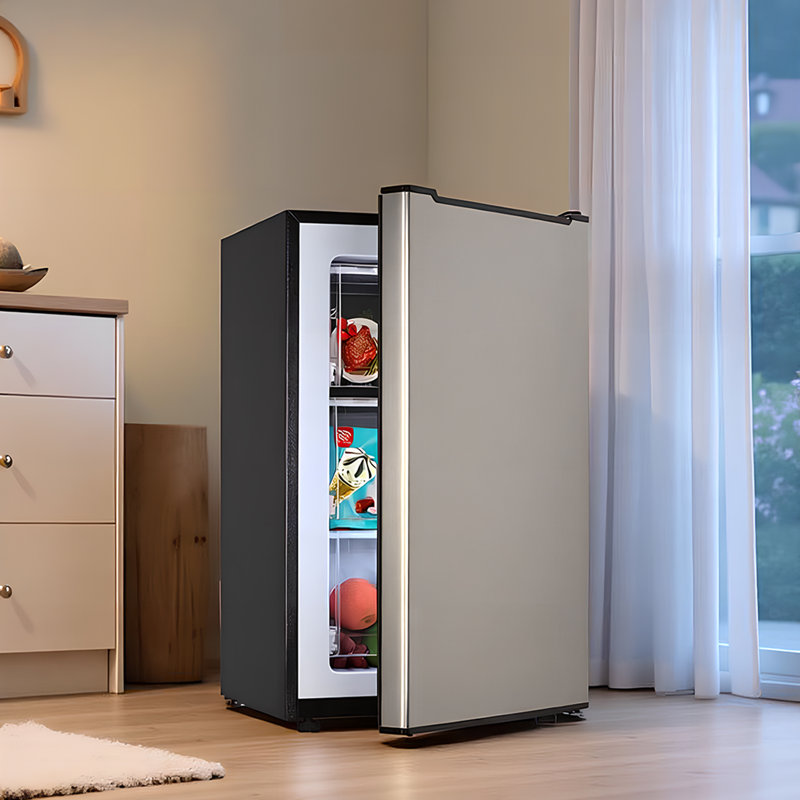 3.2 Cu.Ft Upright Freezer With Adjustable Temperature Controls(-0.4°F To 32°F), Silver