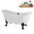 59" Streamline Clawfoot Tub,Tray,Drain, Clawfeet-101628974-102220282