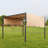 10 pi. L 10 pi. D Pavillon de jardin en métal