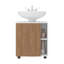 Armoire d'évier sous piédestal Parade, 1 porte, 5 compartiments ouverts, finition mélamine-1782666203