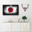 Red Rose In Bloom - Wrapped Canvas-56640471