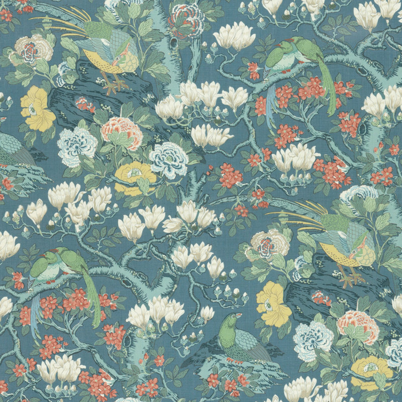 Rockbird Signature 100% Linen Fabric, Teal