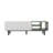 Modern Living Room Two - Tone Coffee Table With 2 Drawers & Open Shelves, Hidden Handle