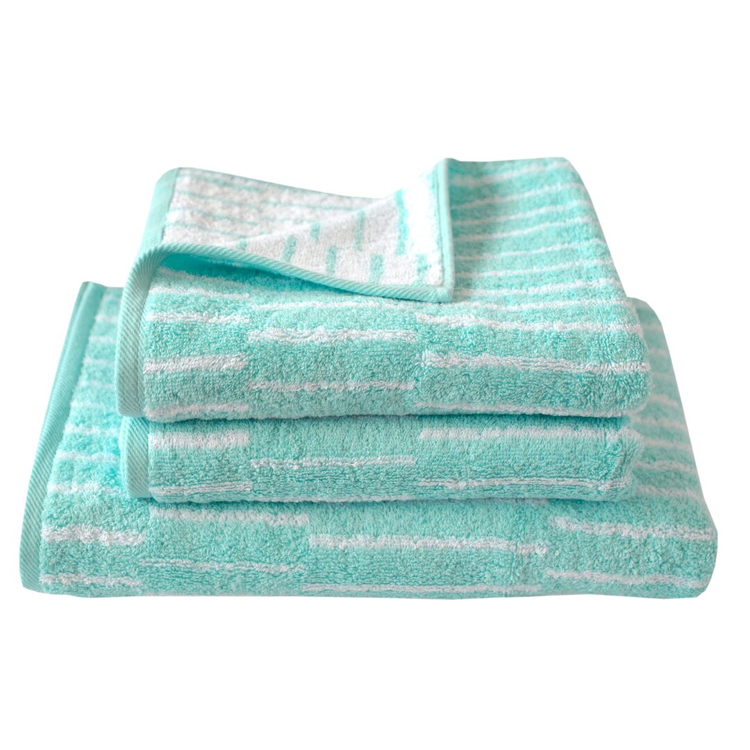 3-tlg. Badetuch-Set Cool Mint