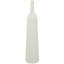 Vase blanc décoratif rainuré en métal blanc