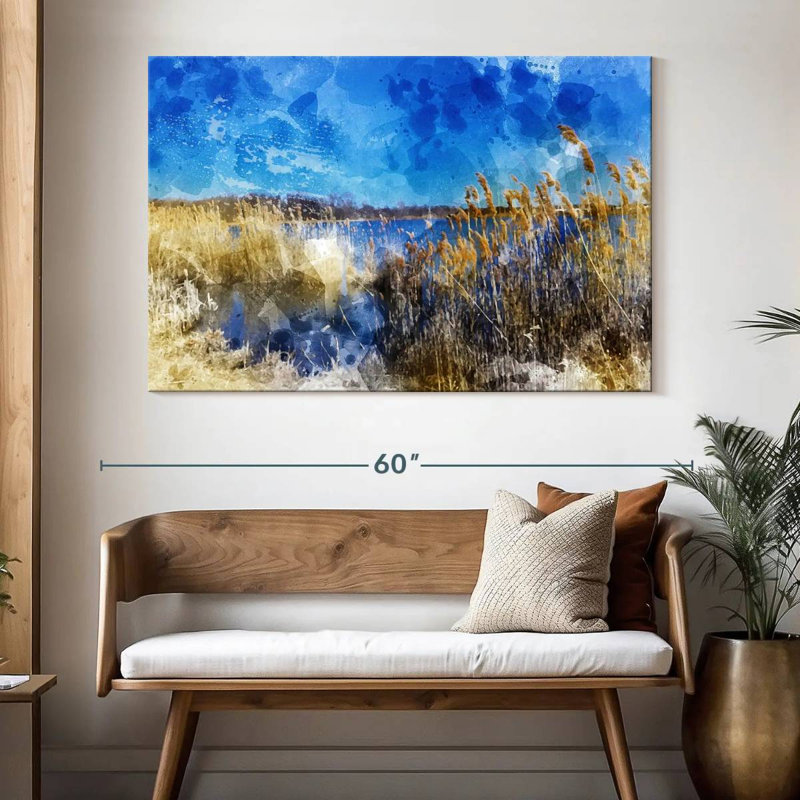 Alvord Phragmites Landscape I, 34" H x 51" W