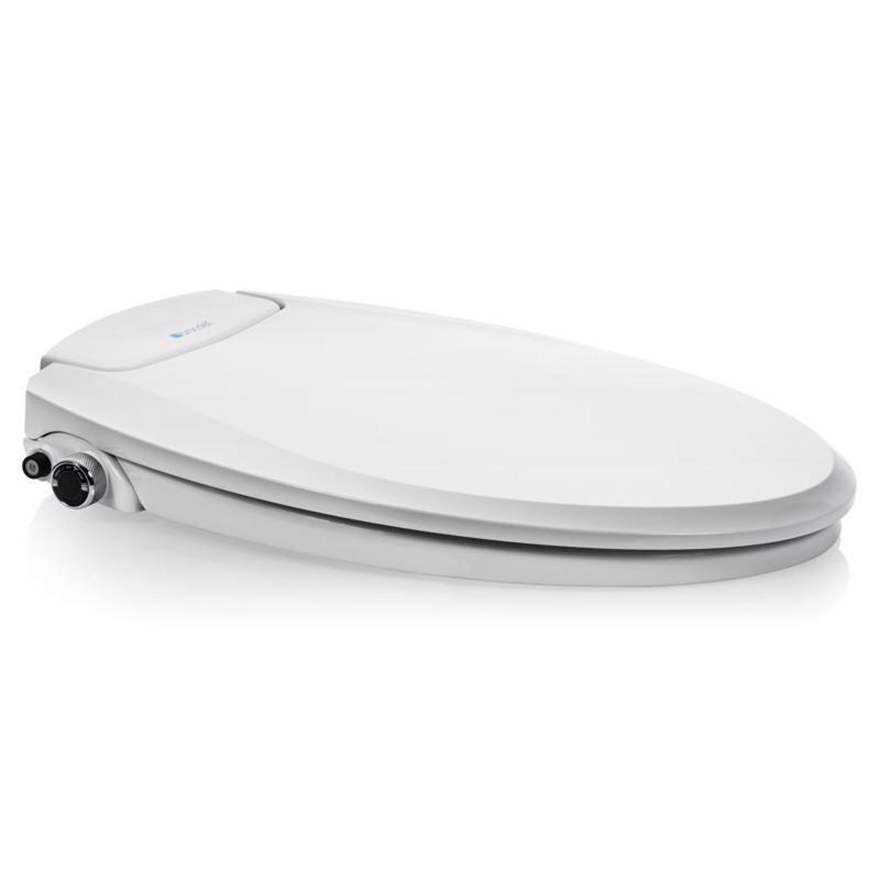 Brondell Swash Ecoseat White Elongated Bidet Toilet Seat