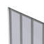1200mm W x 1400mm H 5-Fold Grey Glass Shower Screen