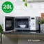 Abode AMD2002S 20L Digital Microwave - Silver
