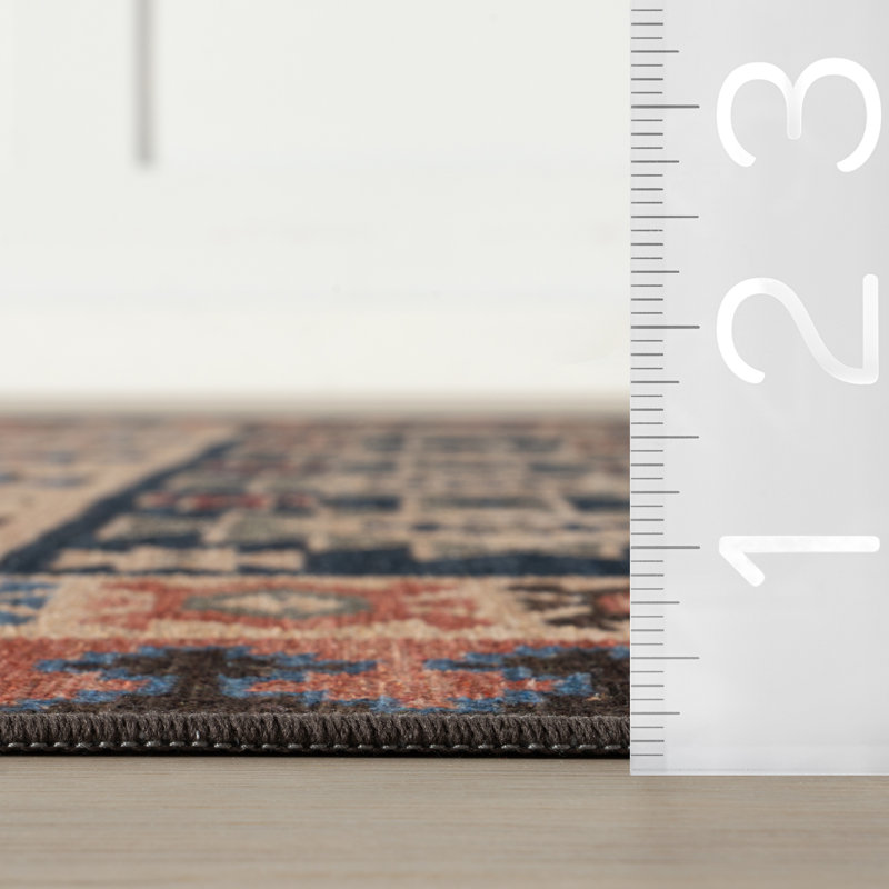 Balsam Kilim Machine Washable Rug, Rectangle 6' x 9'
