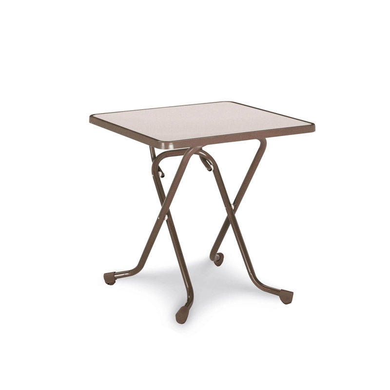 Madrid Folding Table Square 67X67 Cm, Brown