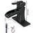 Single-Hole Single-handle Bathroom Faucet with Drain Assembly-47484259