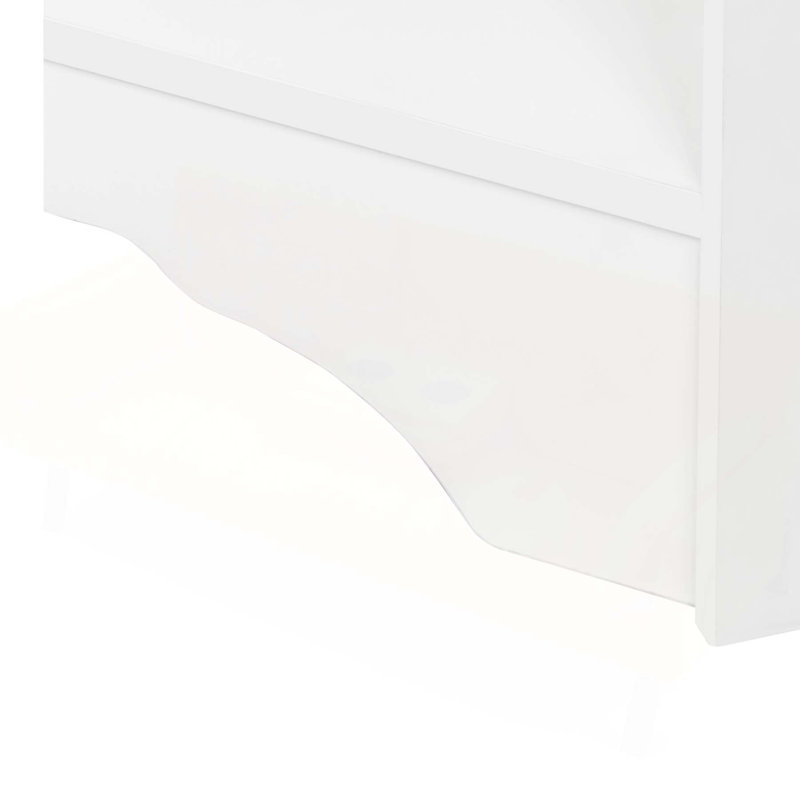 Minimalist Corner Hall Tree with Shoe Bench and Adjustable Shelf, Space-Saving Entryway Coat Rack for Small Apartments, White