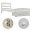 Structure de lit plateforme simple avec tiroir de rangement et support en lattes de bois sans sommier-1260546098