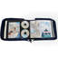 Étui de rangement pour DVD et CD avec pages de titre extra larges pour films Blu-ray, musique et disques audio (classeur de transport portable, album, organisateur de maison) - Bleu, 192 emplacements pour disques, 96 pochettes pour livrets