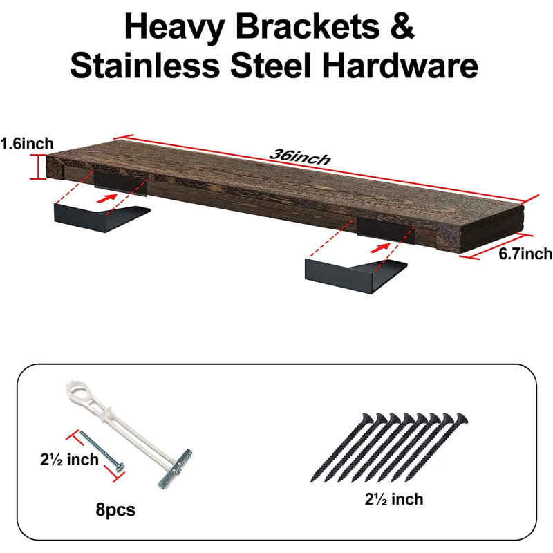 Suzy 2 Piece Floating Shelf
