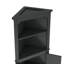Modern Tall Corner Cabinet with Doors