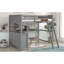 Lit mezzanine double avec bureau et tiroirs de rangement - Faites de votre chambre à coucher un espace fonctionnel élégant Contrôle de la qualité en bois de pin massif-293043698