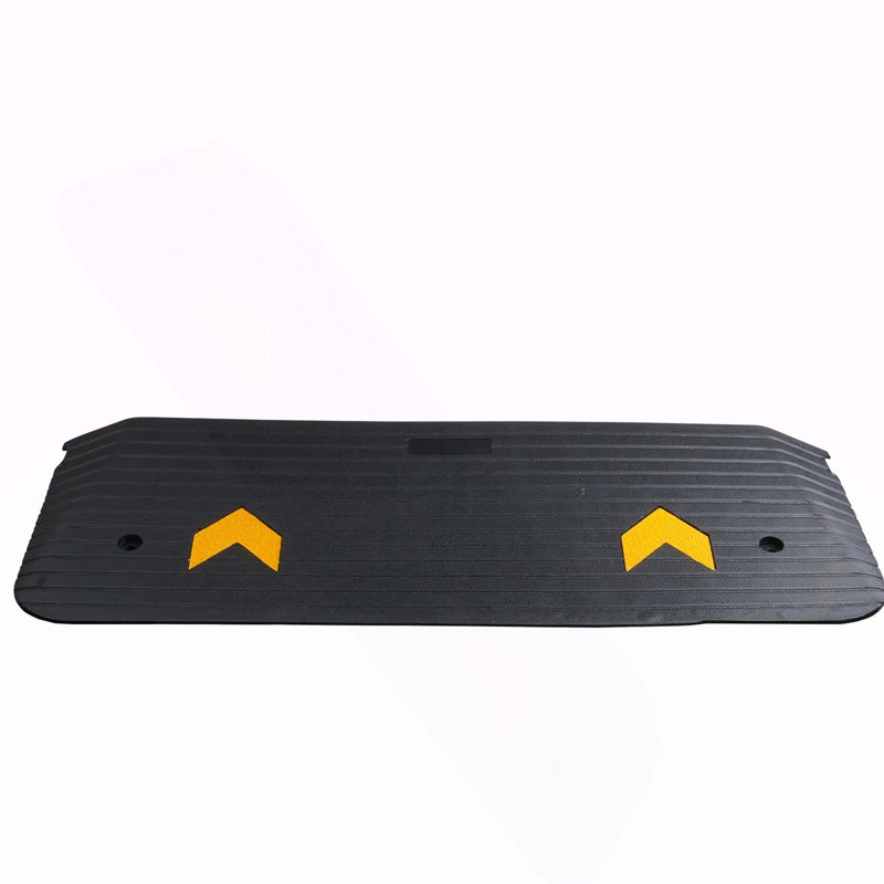 Rampe de seuil en caoutchouc, porte de rampe de seuil de 2 po, rampe de seuil de puissance en caoutchouc recyclé avec capacité de charge de 33069 lb, rampe de seuil solide en caoutchouc antidérapant pour fauteuil roulant et scooter