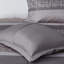 7 Piece Jacquard Comforter Set Grey/Taupe